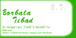 borbala tibad business card